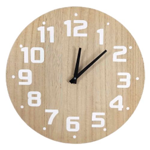 Reloj Mainstays Redondo De Madera 30Cm