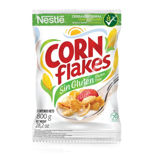 Nestle Corn Flakes Sin Gluten Cereal Bolsa 800G