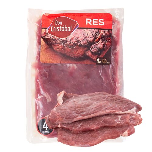 Bistec De Res Popular Suavizado Don Cristobal, Empacado, Precio indicado por Kilo