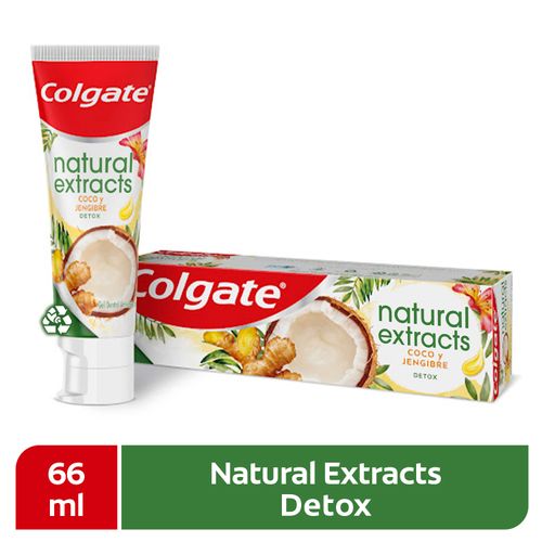 Pasta Dental Colgate Natural Extracts Detox Coco y Jengibre -  68 ml