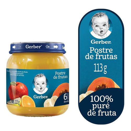 Gerber® Colado Postre De Fruta Alimento Infantil Frasco 113G