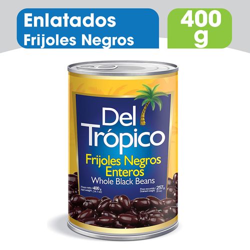 Frijol Del Trópico enteros negros enlatados - 400 g