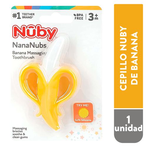 Cepillo de dientes Nuby en forma de banana - 1 ud