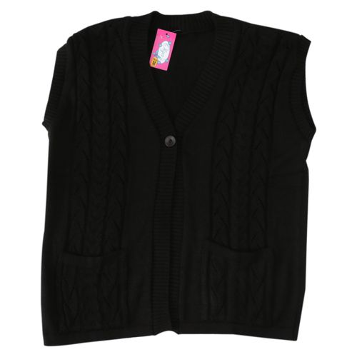 Chaleco Tejido Dama Gener Negro Talla M