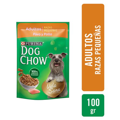 Alimento Húmedo Perro Adulto Purina Dog Chow Razas Pequeñas Pavo y Pollo 100g