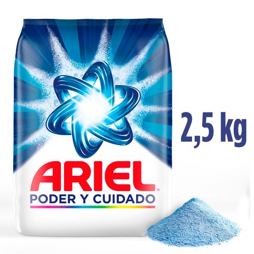 Detergente En Polvo Ariel Poder y Cuidado -2,5kg