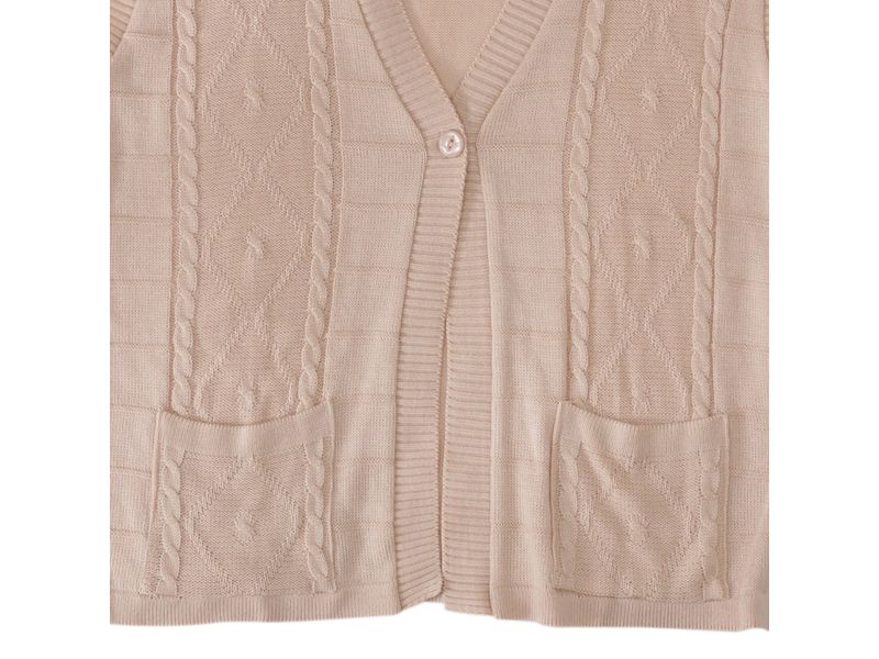 Chaleco-Tejido-Dama-Gener-Beige-Talla-L-4-52601