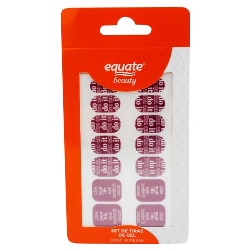 Equate Tiras De Uñas De Gel 10 Pc