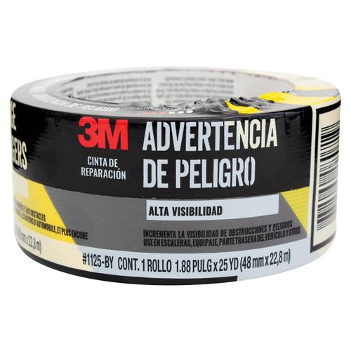 Cinta Adhesiva 3M™ para Señalización, Color Amarillo-Negro1 rollo -48 mm x 22.8 m