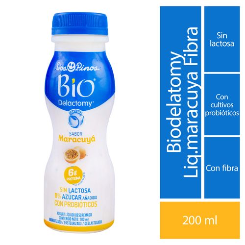 Yogurt Dos Pinos Bio Delactomy Maracuyá -200ml