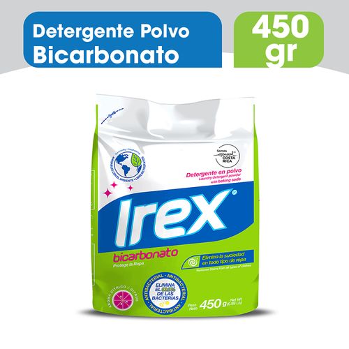 Detergente en polvo Irex bicarbonato - 450 g