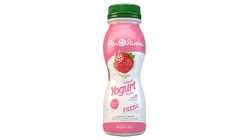 Comprar Yogurt Dos Pinos Deligurt Batido De Fresa, Semidescremado Con  Probióticos - 125g