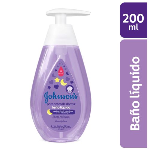 Baño Líquido Bebé Johnson's Para Antes de Dormir -200ml