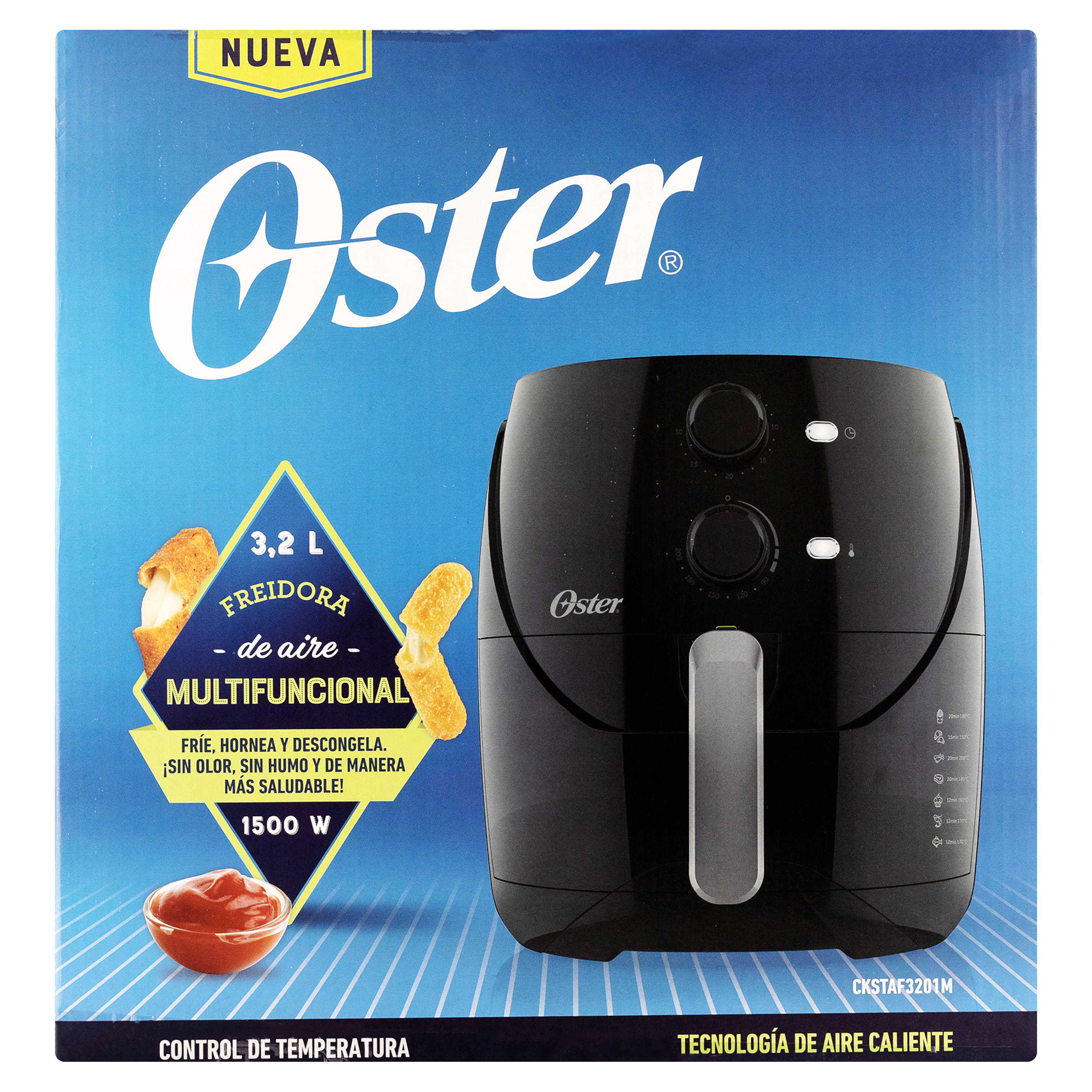 Freidora de aire Sin Aceite Oster® 4 Litros Air Fryer OSTER
