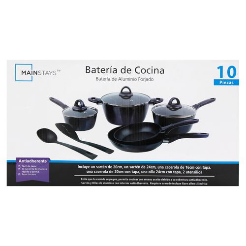 Bateria De Cocina Mainstays 10 Piezas