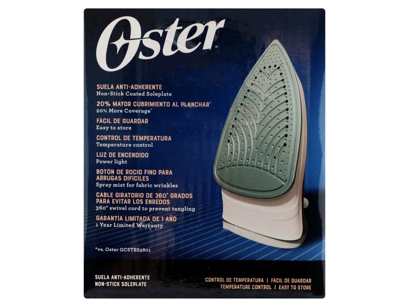Plancha-De-Vapor-Marca-Oster-Anti-Adherente-Verde-7-86107