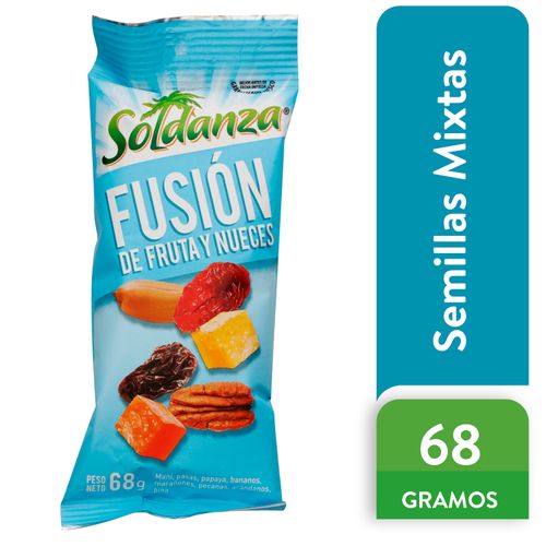 Snack Soldanza fusión frutas y nueces - 68 g