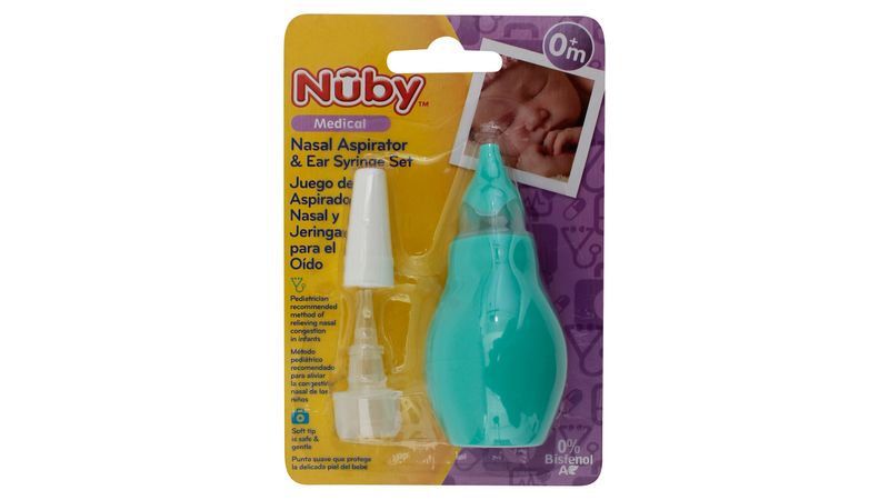 set aspirador nasal jeringa para bebé