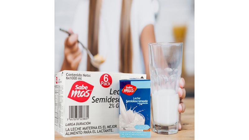 Comprar Leche Sabemas Uht Semidescremada - 1000Ml