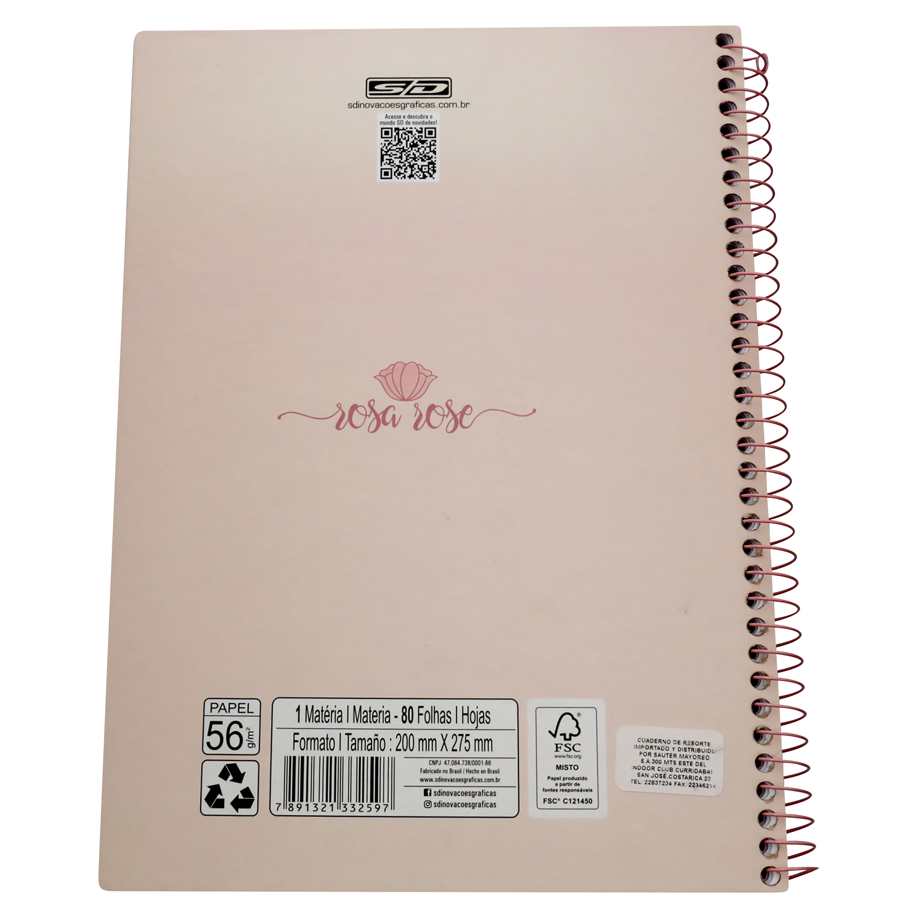 Cuaderno Nottas De Resortes Dibujo Surtido De Color- 100 Hojas