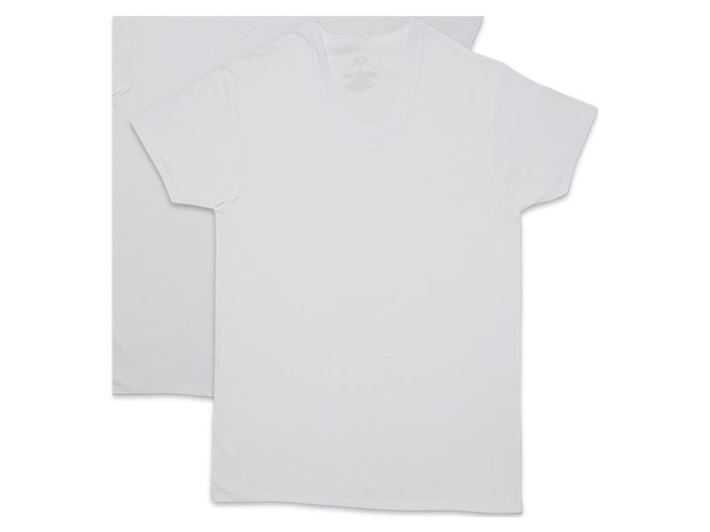 Camiseta-Marca-Fruit-Of-The-Loom-Cuello-V-Color-Blanco-Talla-M-4-88694