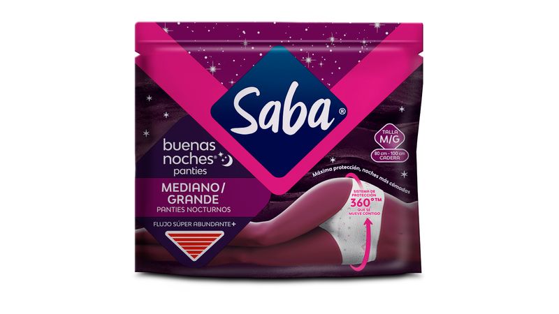 Calzones para la menstruación saba sale