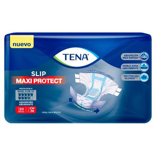 Pañales Para Adulto Tena Slip Maxi Protect Talla: CH/M - 20Uds