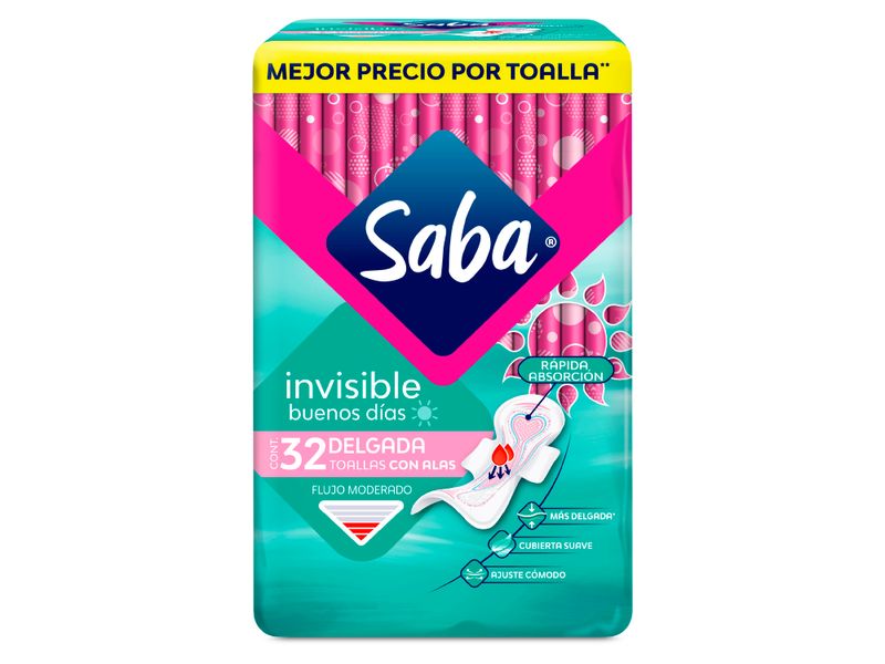 Toallas-Femeninas-Marca-Saba-Invisible-Delgada-Flujo-Moderado-Con-Alas-32Uds-1-68621