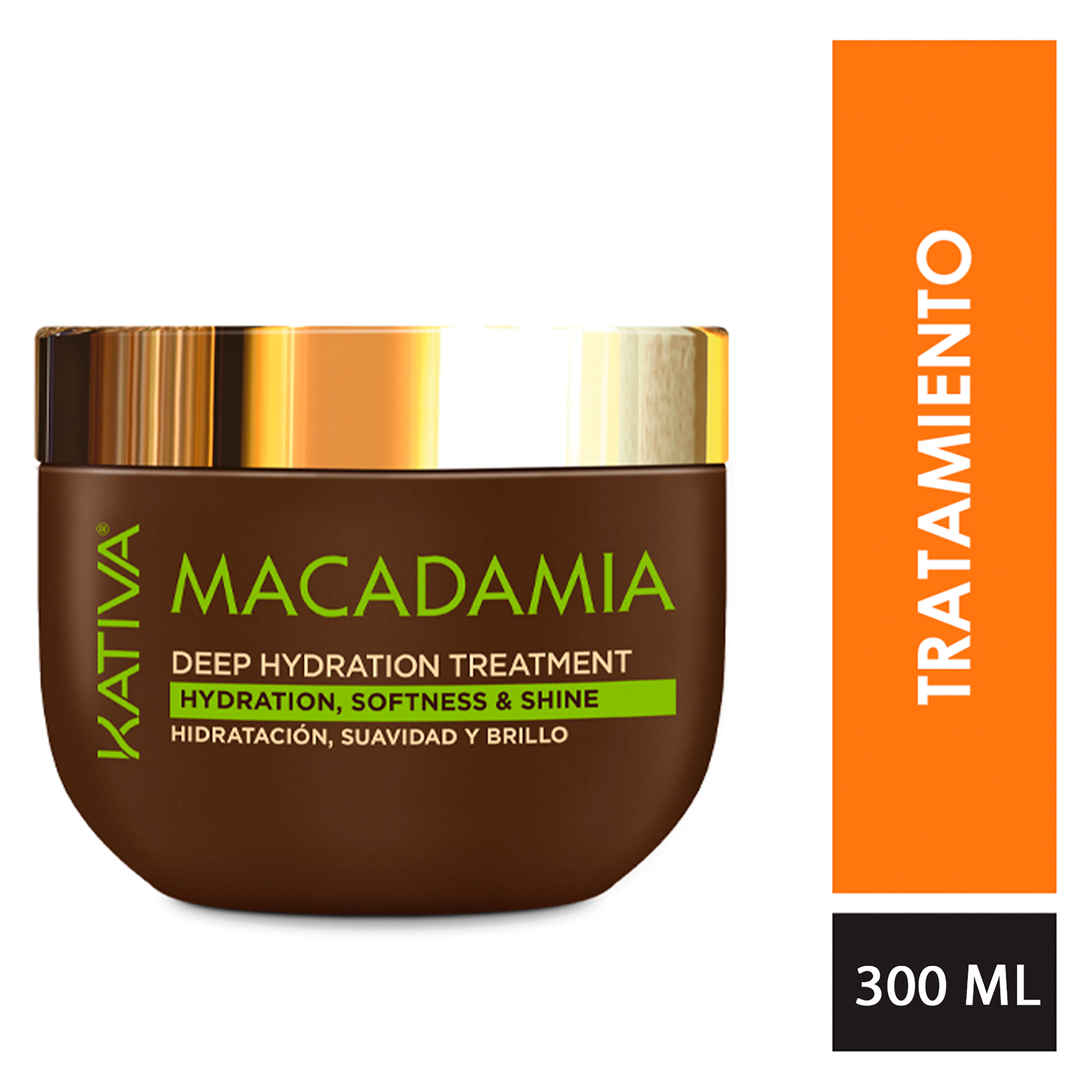 Comprar Tratamiento Hidratación Profunda Kativa Macadamia, Y Brillo - 300ml | Walmart Rica