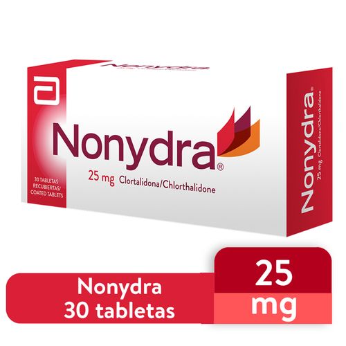 Nonydra Clortalidona Abbott 25Mg - 30 Tabletas