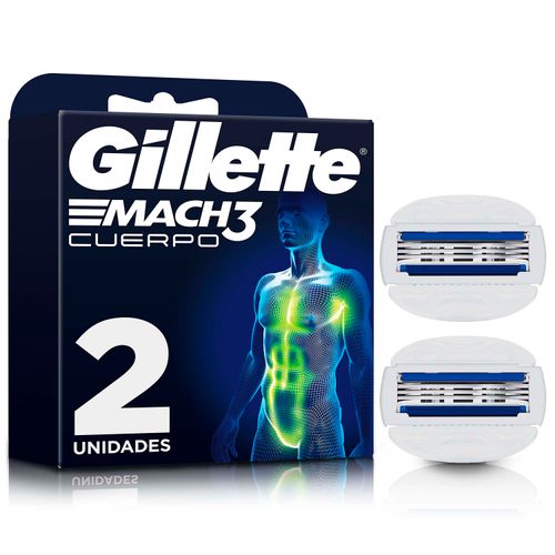 Repuesto para Rasuradora Gillette Mach3 Cuerpo, rasurado Corporal, 2 Uds