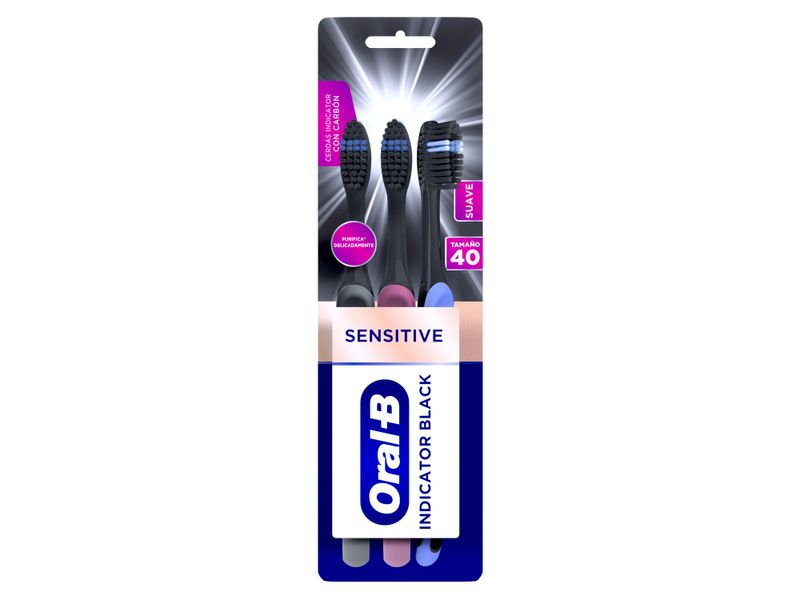Cepillo-Dental-Marca-Oral-B-Indicator-Black-Charcoal-Suave-3Uds-2-84589