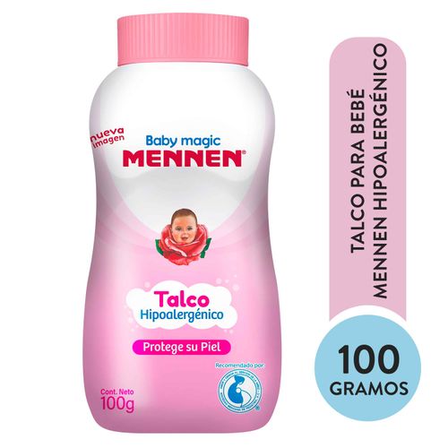 Talco Para Bebé Mennen Baby Magic Rosa, Hipoalergénico - 100g