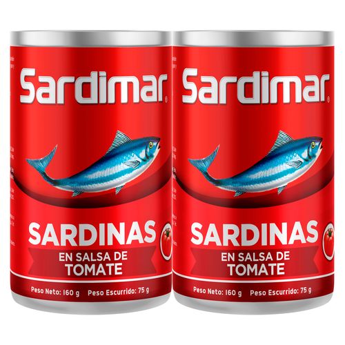 Sardina Sardimar En Salsa De Tomate 2 Pack - 320g