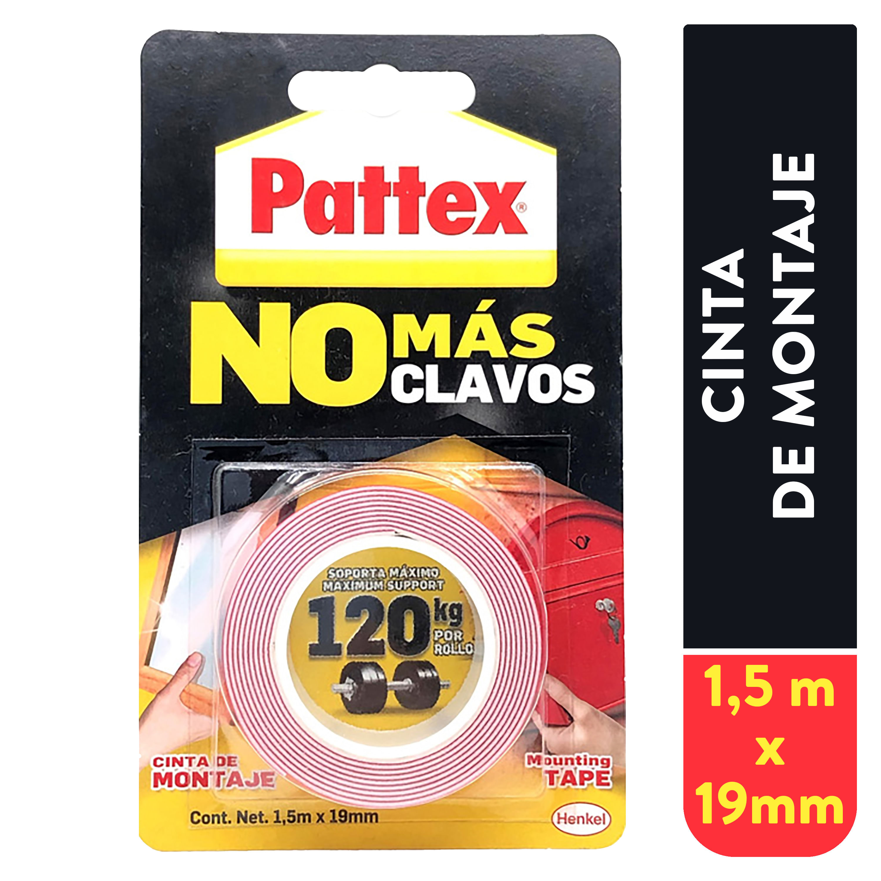 Pattex No Más Clavos Original, adhesivo de montaje resistente