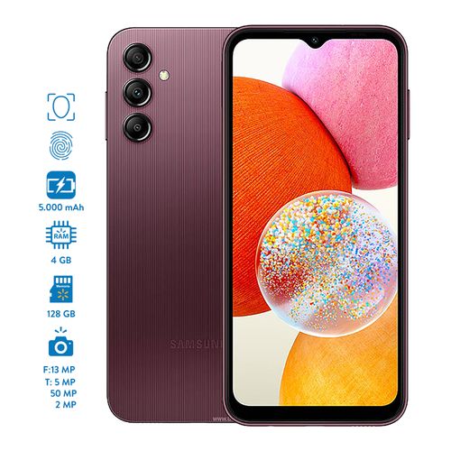Celular Samsung A14 4GB RAM y 128GB de almacenamiento colores surtidos
