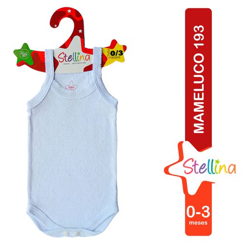 Mameluco 193 Para Bebé Stellina Color Blanco, Talla 0-3Meses