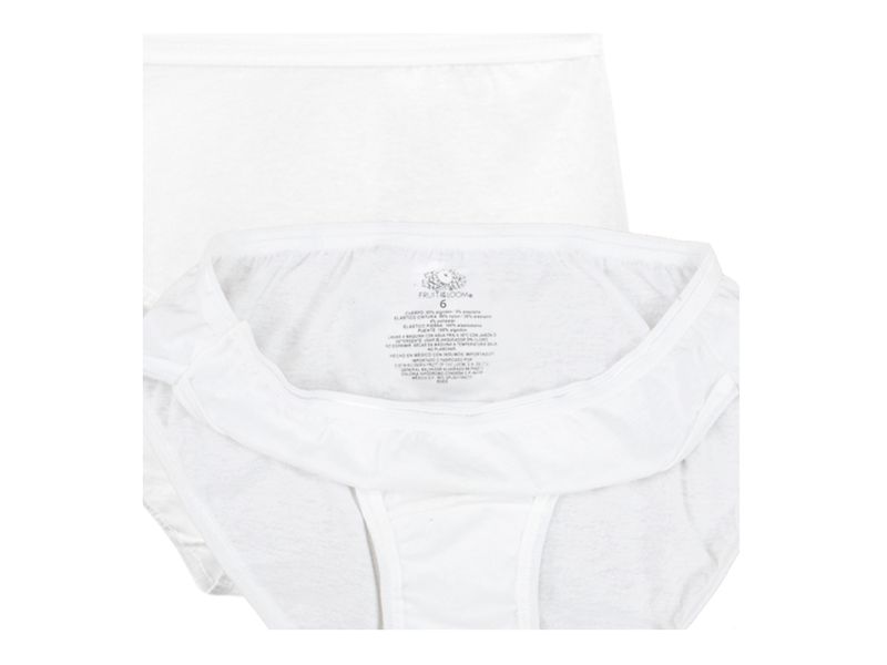 Bikini-Marca-Fruit-Of-The-Loom-para-Dama-Color-Blanco-3-Pack-Talla-M-3-60427