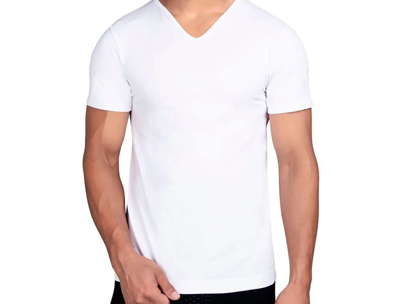 Camiseta-Marca-Fruit-Of-The-Loom-Cuello-V-Color-Blanco-Talla-M-6-88694