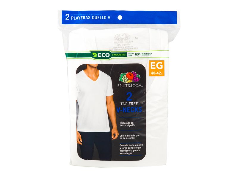 Camiseta-Marca-Fruit-Of-The-Loom-Blanco-Cuello-V-Color-Blanco-2-Pack-Talla-Xl-1-88713