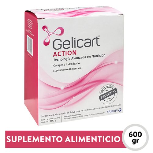 Suplemento Alimenticio Gelicart Action -20g/30 uds