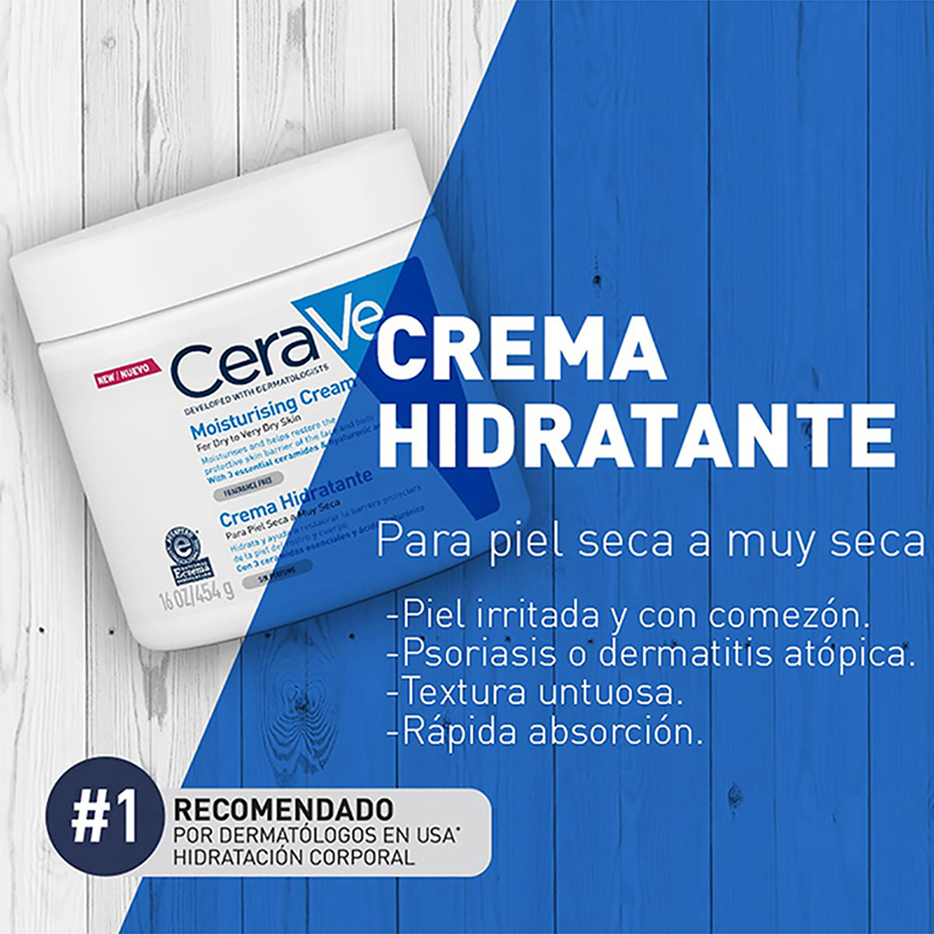 Comprar Crema Hidratante Cerave Para Piel Seca A Muy Seca Sin Perfume 454gr Walmart Costa Rica 5255