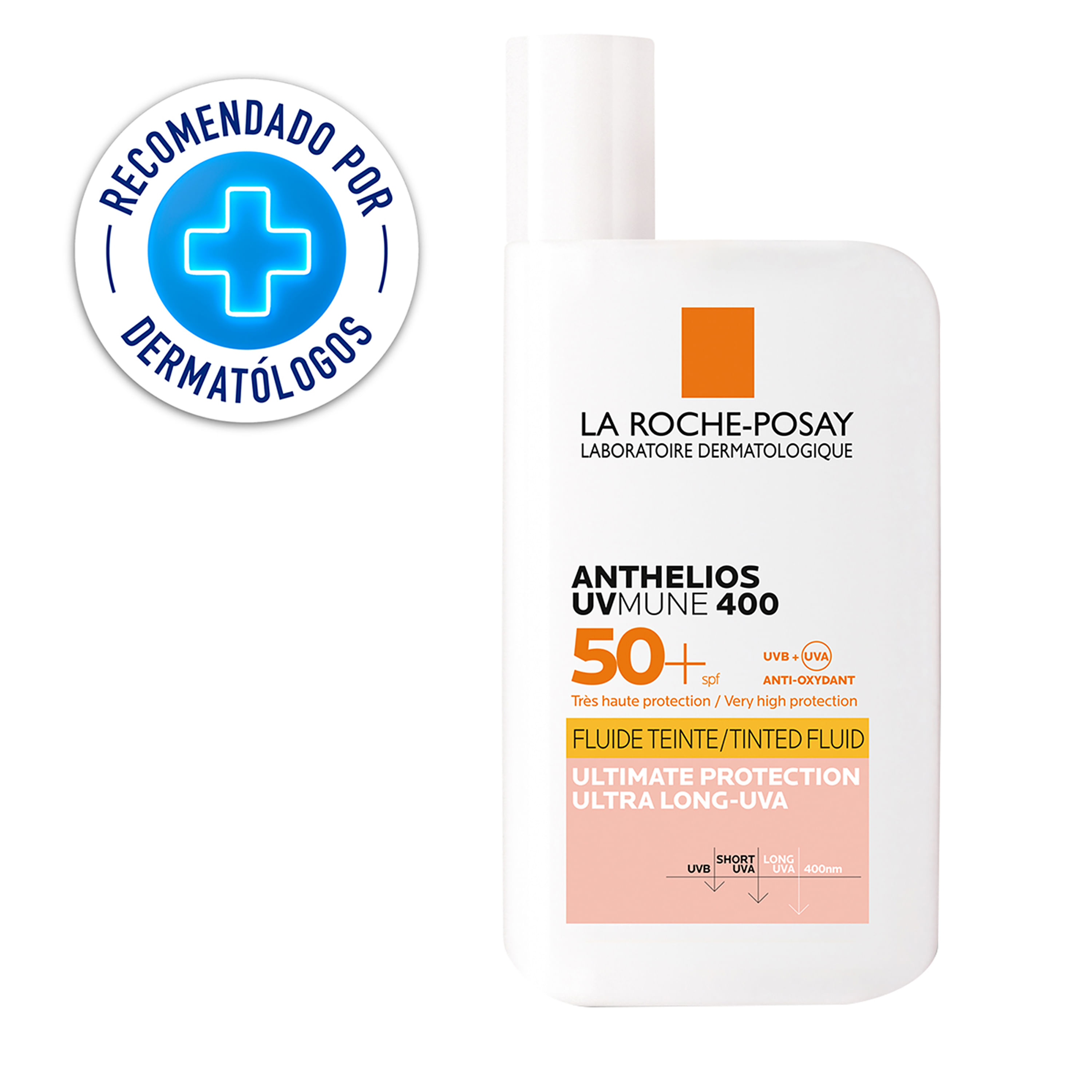 Protector Solar La Roche Posay Facial Anthelios UV Mune Con Color SPF50+ -  50ml
