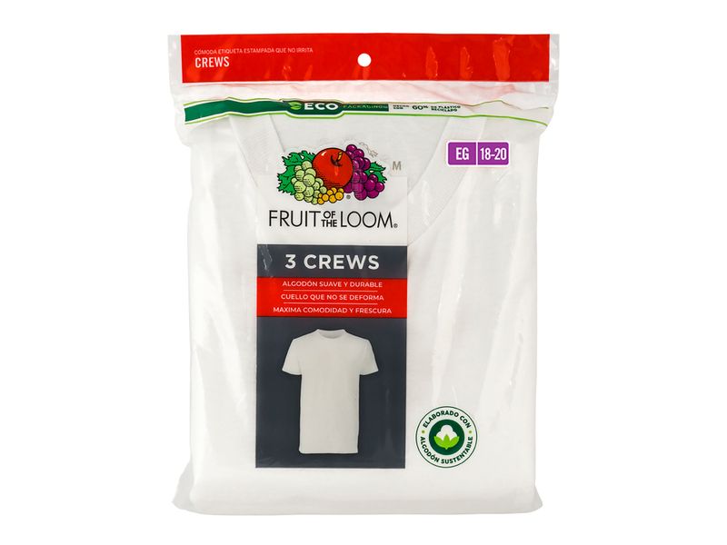 Camiseta-Marca-Fruit-Of-The-Loom-Para-Ni-o-Color-Blanco-Talla-Xl-1-88685