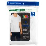 Camiseta-Marca-Fruit-Of-The-Loom-para-Caballero-Cuello-V-Color-Blanco-3-Pack-Talla-L-1-47167