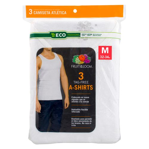 Camiseta Fruit Of The Loom Tirantes Color Blanco Talla M