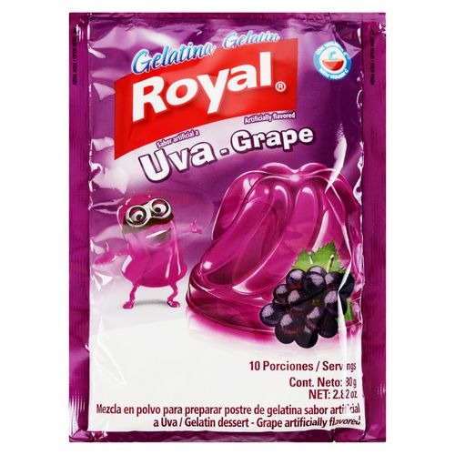 Gelatina En Polvo Royal Sabor Uva Sobre - 80g