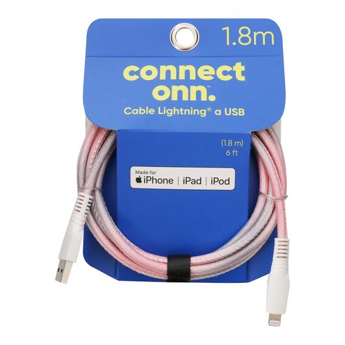 Cable Connect On lightning a USB color rosado  - 1.8 M