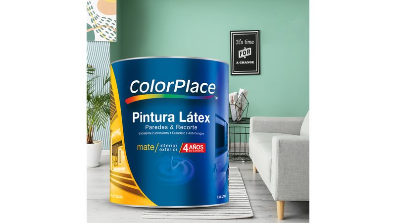 Comprar Pintura acrilica Lanco 4 años de garantía, Color Place cubeta blanco  pastel