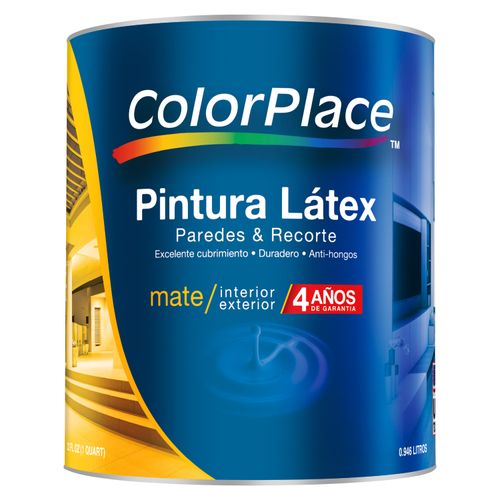 Pintura acrilica Lanco 4 años de garantía, Color Place blanco pastel